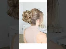 Updo using 5 Elastics ✨ #updo #hair #hairup #hairtutorial #hairstyles #easyhairstyles #diyhairstyle