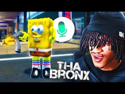 So I Became SPONGEBOB in Roblox Tha Bronx 3...