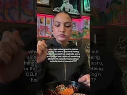 this is why u should have MORE solo dinner dates