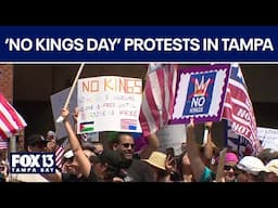 'No Kings' protests across Tampa Bay on Saturday