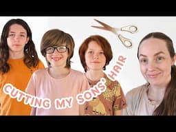 Cutting my sons' hair SHORT ✂️❤️