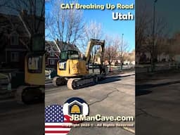 CAT Breaks Up Road in PROVO Utah USA JBManCave.com #Shorts