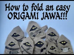 Origami Jawa instructions!!! Simple Star Wars origami you can make for May the 4th or any day!!!