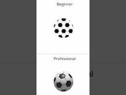 Beginner vs Pro: How to create Football illustration #shorts