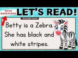LET'S READ! | READING COMPREHENSION | KINDER AND GRADE 1 | EASY LEARNING VIDEO | TEACHING MAMA