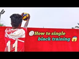 How to single black training#volleyballpractice