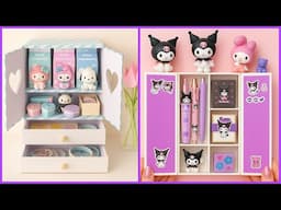 Kuromi Pencil Case Using Waste Box & Desk Organizer from Cardboard -  Easy & Adorable!