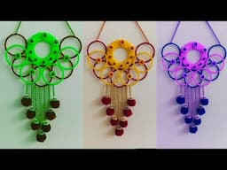 Super Easy Woollen Wall Hanging with Old Bangles | Wall Hanging Craft Ideas
