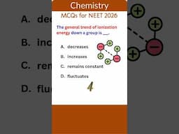 Chemistry MCQs for NEET 5 | Bite-Sized Challenges! #chemistry  #neet2026  #neetchemistry  #neetmcq