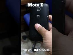 Moto E my first mobile build quality