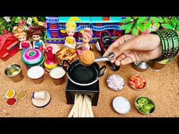 Miniature Puri With Aaloo Masala Recipe | Aloo Puri | Potato Puri | Miniature Kitchen | Mini Cooking