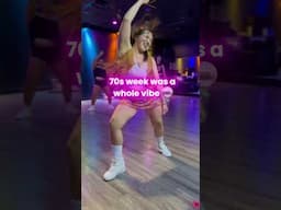 Disco fever hit hard—watch the highlights from 70s Week 🪩 #dancefitness #danceworkout #danceshorts