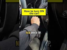 How to turn ON the car? #drivingtips