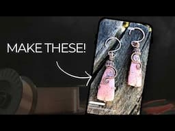 Make STUNNING Earrings with Undrilled Stones! - Beginner-Friendly Tutorial