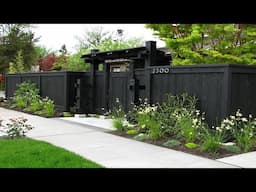 SIMPLE FRONT YARD FENCE DESIGN IDEAS | BEST CHEAP MODERN FRONTYARD GARDEN LANDSCAPING INSPIRATION