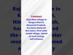 Village "Raja Khas" Often in News | Where is it Located? | The Exam Hacker