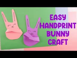EASY Handprint Bunny Craft (Make This In MINUTES!)