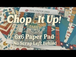 Let’s chop up an entire 6x6 paperpad // I used every last scrap! | junk journal ideas
