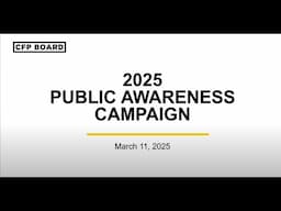 CFP Board's 2025 Public Awareness Campaign