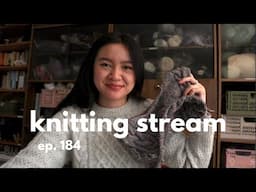 we have to perform some knitting surgery !! braid slipover comingg together // knitting stream #184