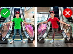 Escalator Mall Story - Kids Learn Mall Safety Rules