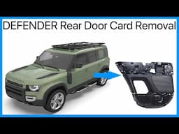 Land Rover Defender 110 Rear Door Interior Panel / Door Card Removal.. Not HMRC approved !