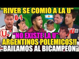 ARGENTINOS Y POLÉMICO ANÁLISIS DERROTA UNIVERSITARIO 0-1 RIVER PLATE! "NO EXISTE LA U" DEBATE BRUTAL