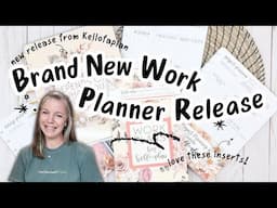 Brand New Work Planner Release | Kellofaplan Work Planner Flip-Through + Inserts & Sticker Book