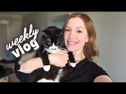 march weekly vlog (sanding project, hockey game and cozy hangs)