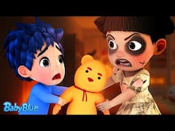 Give Me Back My Teddy! | Afraid Of The Dark | Baby Blue Kids Songs & Nursery Rhymes