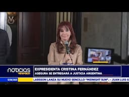 Cristina Fernández aseveró que se entregará a la justicia para cumplir con su condena