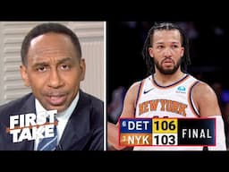 FIRST TAKE | "What a dumb LOSS!" - Stephen A. rips Jalen Brunson after Pistons beat Knicks in Game 5