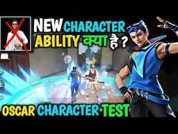 New oscar Character Ability Free Fire |New Character ki ability kya hai oscar Character skill test ?
