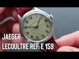 Vintage Steel Stunner, The 1940's Jaeger LeCoultre reference E 159 Time Only