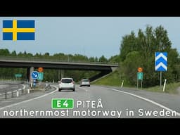 E4 at Piteå in Northern Sweden