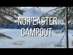 Camping in a Blizzard | Hot Tent Camping