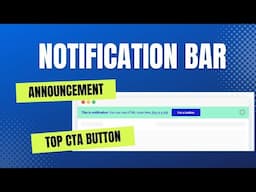 Add a Stylish Announcement Bar to Your WordPress Website | Notibar: Add  Top Notification Bar