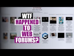 WTF Happened To All The Web Forums?