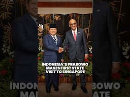 Indonesia President Prabowo Subianto makes first state visit to Singapore