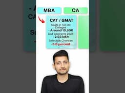 MBA vs CA | Which is Better ? #shorts