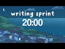 20-Minute Writing Sprint Timer ⏳ | Silent Focus for Productivity