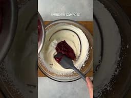 Mini Rhubarb Fool Pavlovas