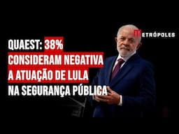 Quaest: 38% consideram negativa a atuação de Lula na segurança pública