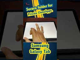 Create Secure folder for Private Clone Apps | Galaxy Tab #shorts #youtubeshorts | Tech Gadgets