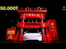 It Happened! New Tesla Car FINALLY On Giga Press 50.000T, Elon Musk SHOCKED Built 12 Cars Every 60s!