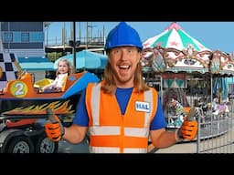 Handyman Hal takes on Wild Rides at the Amusement Park! 🎡