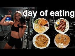 my realistic day of eating for muscle gain: 3,100 calories, high protein!