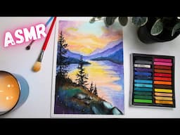 ASMR | Chalk Art Drawing on a Rainy Day - Soothing, Relaxing Sounds