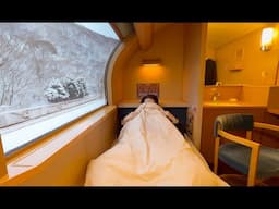 Japan’s Snowiest First-Class Sleeper Train | Sunrise Express 🚞 ☃️ ❄️