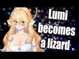 Lumi becomes a lizard